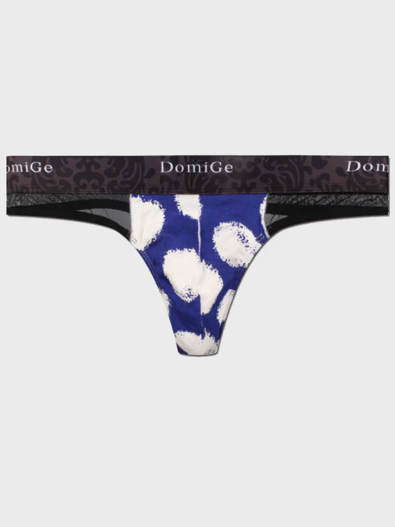 2 PCS Sheer and Sexy: Floral Patterned Thong - Image 12