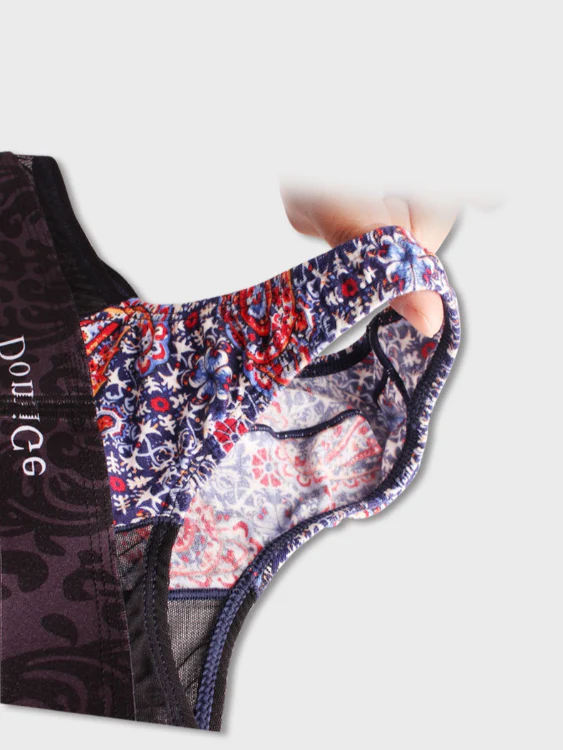 2 PCS Sheer and Sexy: Floral Patterned Thong - Image 16