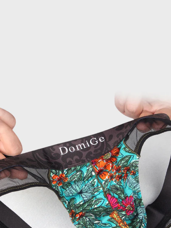 2 PCS Sheer and Sexy: Floral Patterned Thong - Image 17