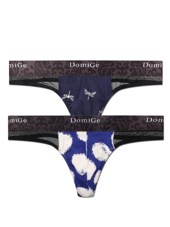2 PCS Sheer and Sexy: Floral Patterned Thong - Image 21