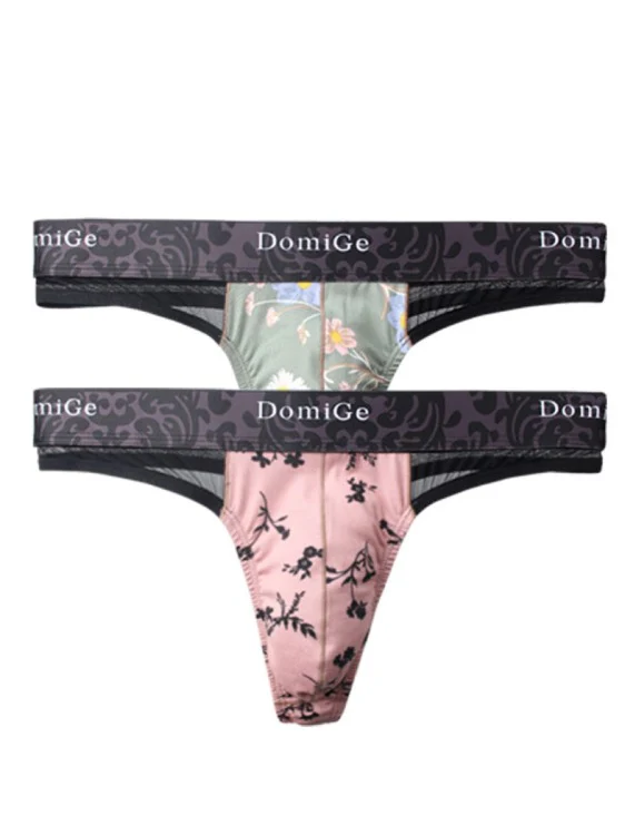 2 PCS Sheer and Sexy: Floral Patterned Thong - Image 22