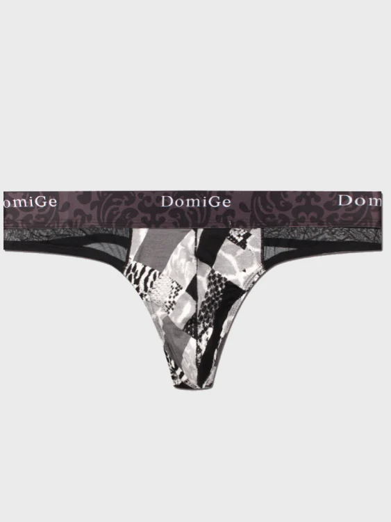 2 PCS Sheer and Sexy: Floral Patterned Thong - Image 5