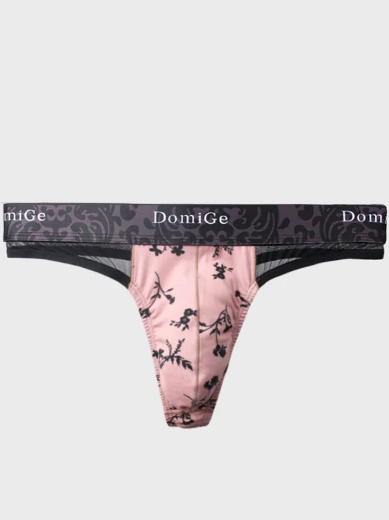 2 PCS Sheer and Sexy: Floral Patterned Thong - Image 6