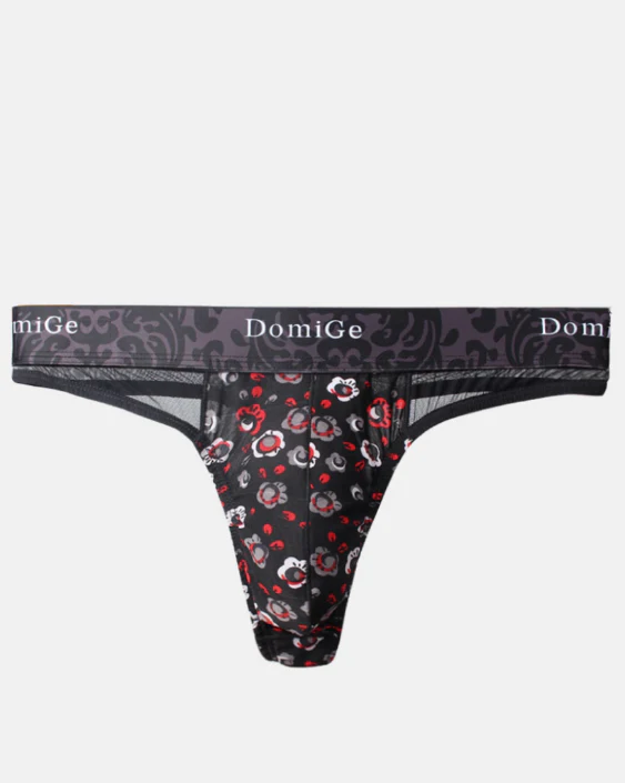 2 PCS Sheer and Sexy: Floral Patterned Thong - Image 8