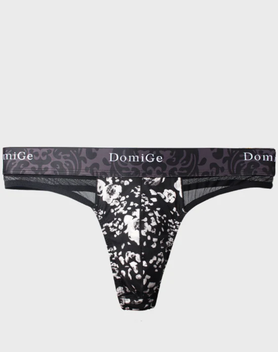 2 PCS Sheer and Sexy: Floral Patterned Thong - Image 9