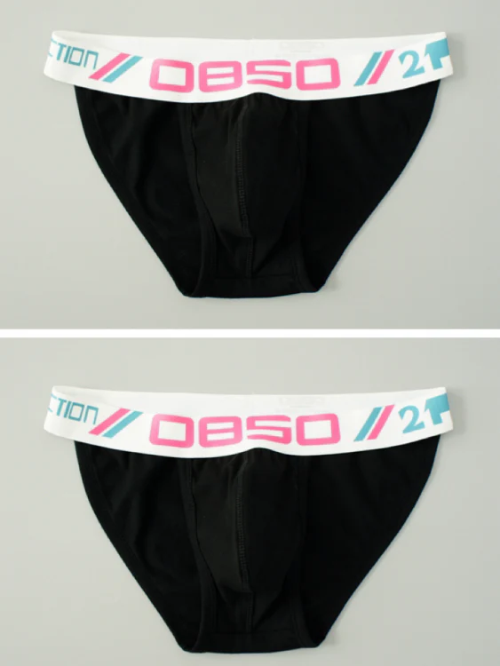 2 PCS Simple Pure Cotton Low Waist High-Cut Brief - Image 10