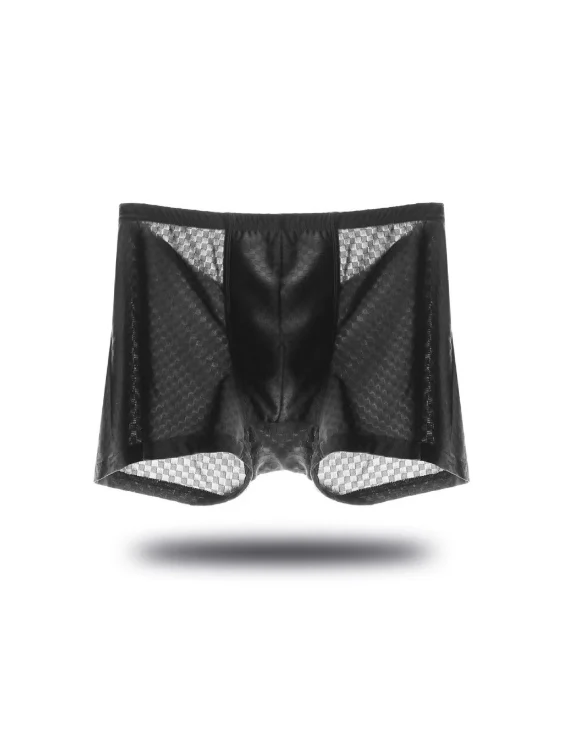 2pcs Breathable and Moisture-wicking Ice Silk Men's Boxer Briefs - Image 9