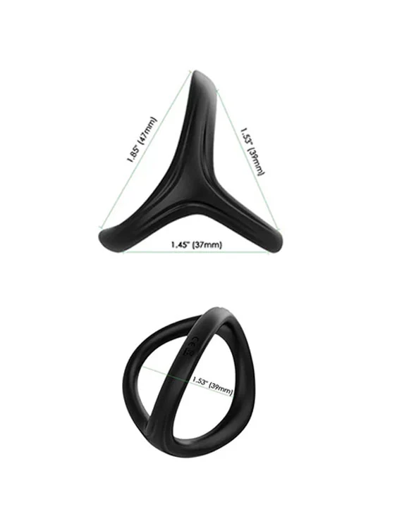 3 In 1 Ultra Soft Stretchy Cock Ring For Gay Men - Image 3