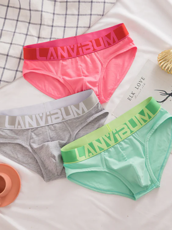 3 PCS Sweet and Tempting Candy-Colored Sexy Underwear - Image 3