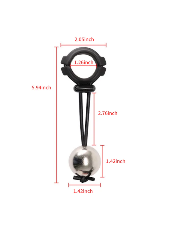 Ball Weight And Ball Stretcher With Cock Ring For Penis Weight Training - Image 4
