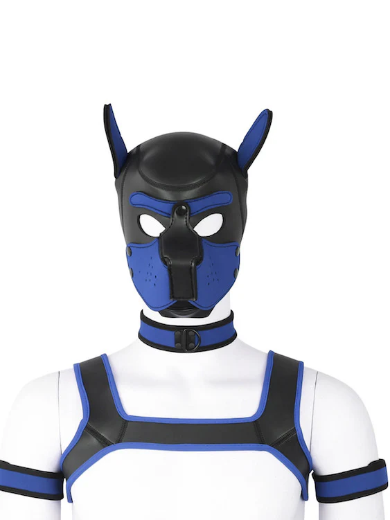 BDSM fetish puppy play gear hood+Collar+Armband+Harness - Image 8
