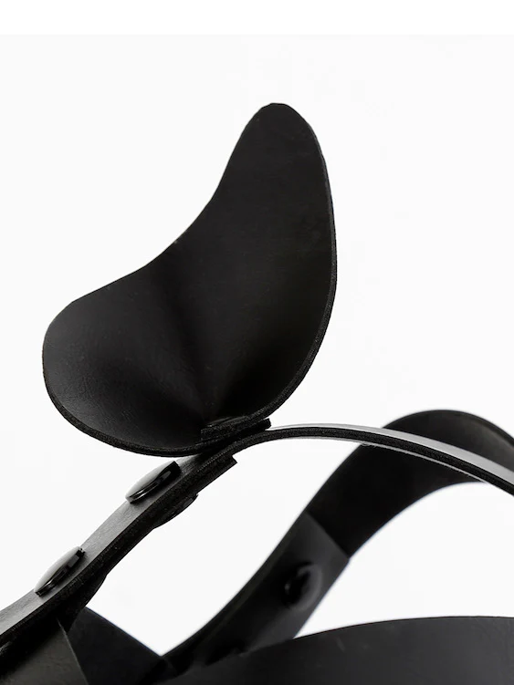 BDSM Puppy Play Gear Leather Puppy Dog Mask Hood - Image 14
