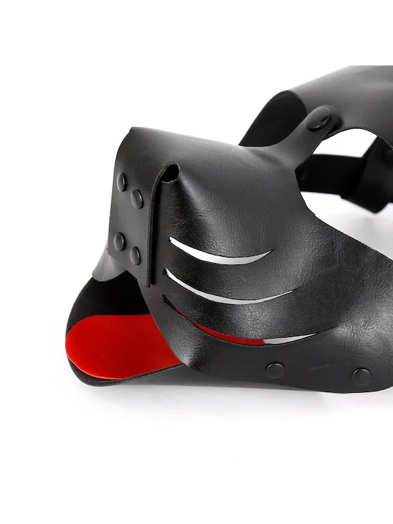 BDSM Puppy Play Gear Leather Puppy Dog Mask Hood - Image 15