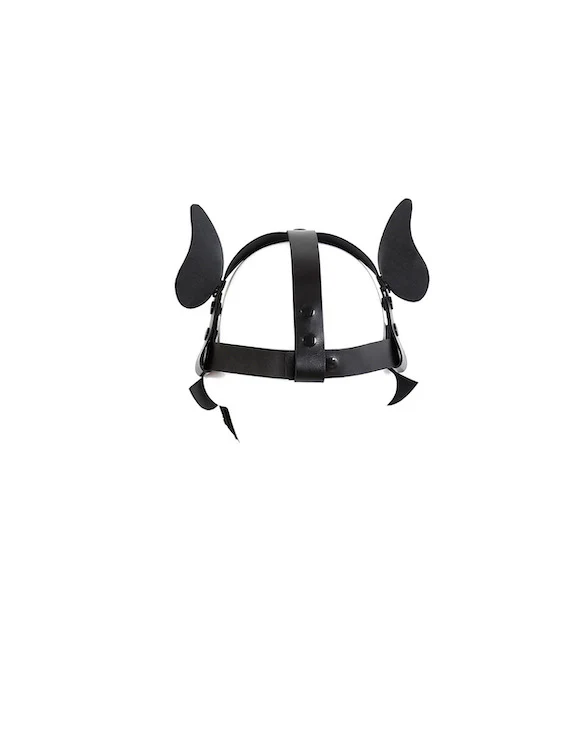 BDSM Puppy Play Gear Leather Puppy Dog Mask Hood - Image 6
