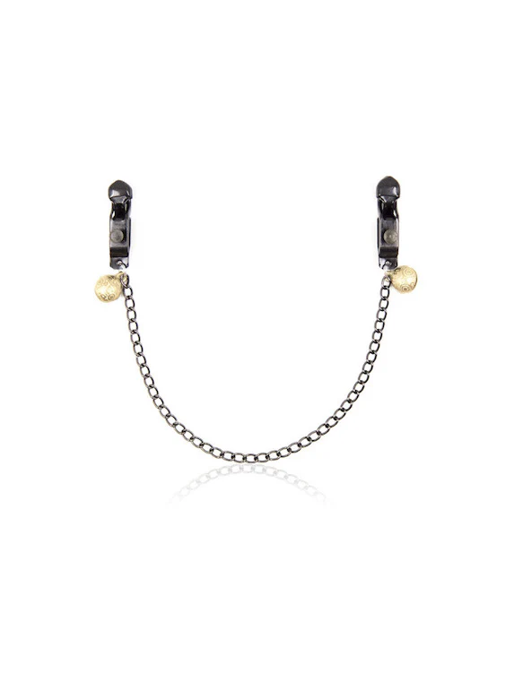 Broad Tip Nipple Clamps with Adjustable Link Chain - Image 3