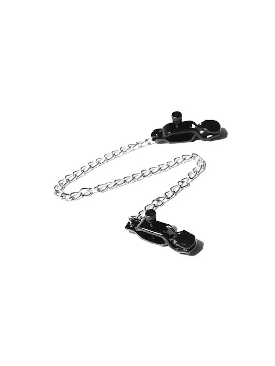Broad Tip Nipple Clamps with Adjustable Link Chain - Image 4
