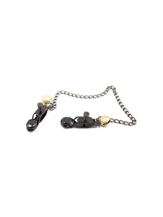 Broad Tip Nipple Clamps with Adjustable Link Chain - Image 8