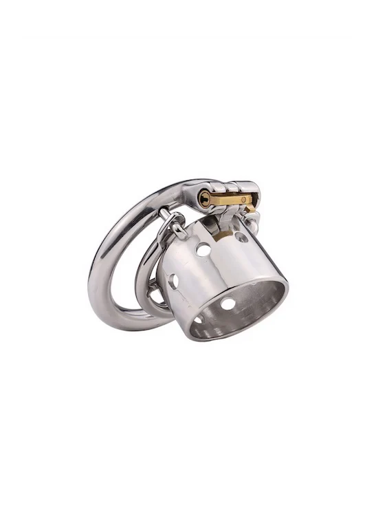 Chastity Beginner Short Metal Penis Sleeve - Image 2