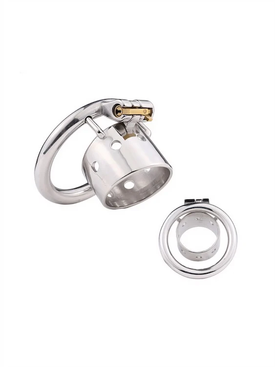 Chastity Beginner Short Metal Penis Sleeve - Image 3