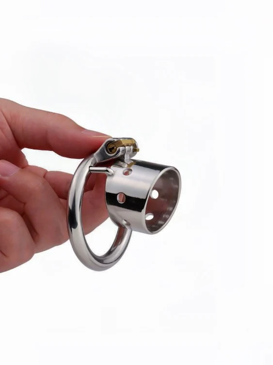 Chastity Beginner Short Metal Penis Sleeve - Image 4