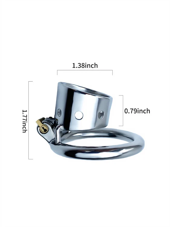 Chastity Beginner Short Metal Penis Sleeve - Image 5