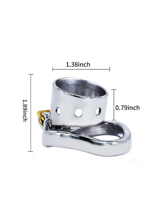 Chastity Beginner Short Metal Penis Sleeve - Image 6