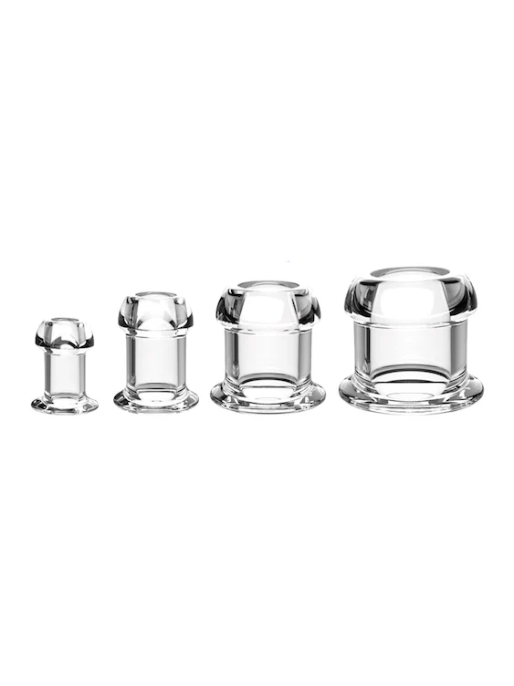 Clear View Hollow Anal Plug With Cover - Image 3