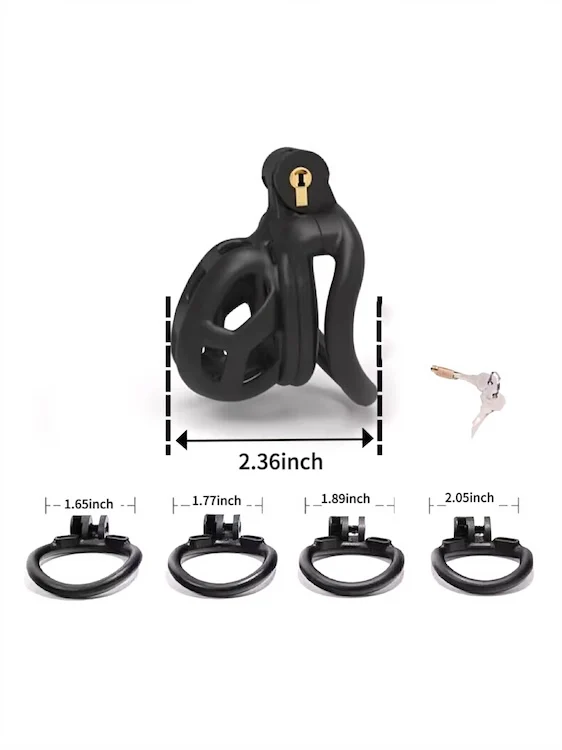 Cobra 2.0 Male Chastity Device Black - Image 3