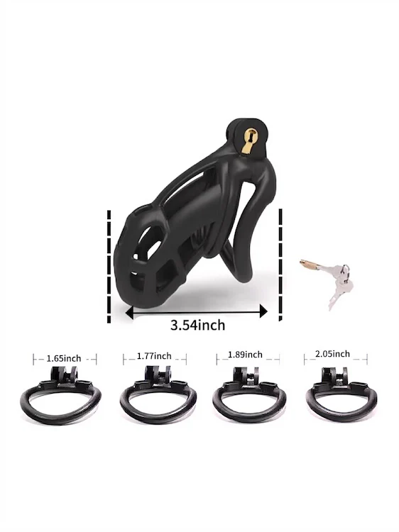 Cobra 2.0 Male Chastity Device Black - Image 5