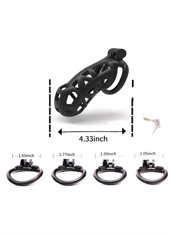 Cobra 2.0 Male Chastity Device Black - Image 7