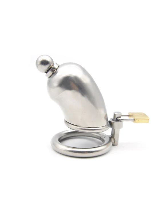 Extra Large Chastity Cage With Cock Plug For Big Dick - Image 4