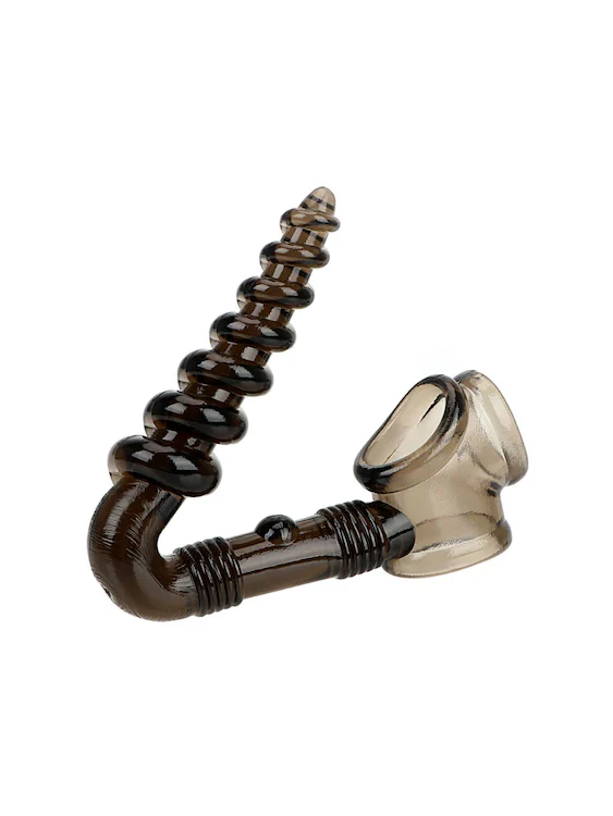 Cock Ring With Spiral Anal Plug - Image 6