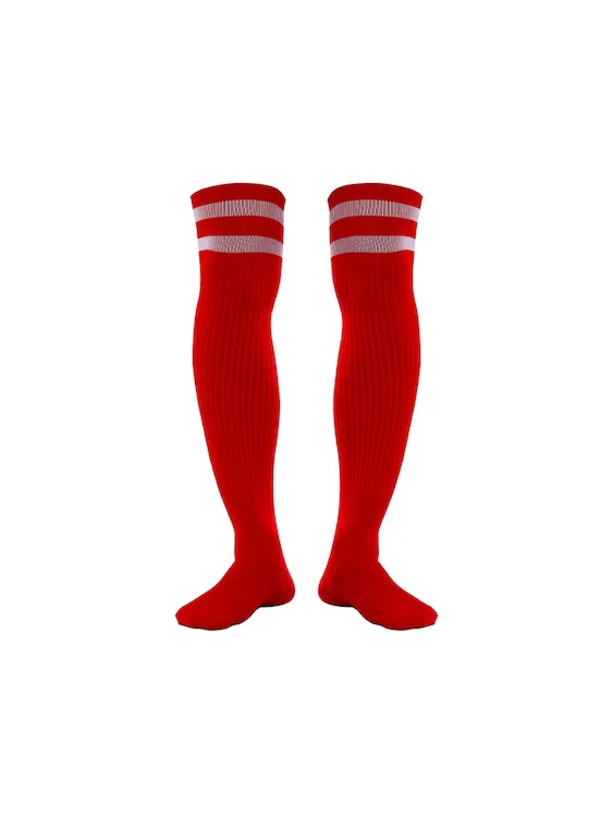 Colorful Stripes Thigh Socks For Men - Image 2