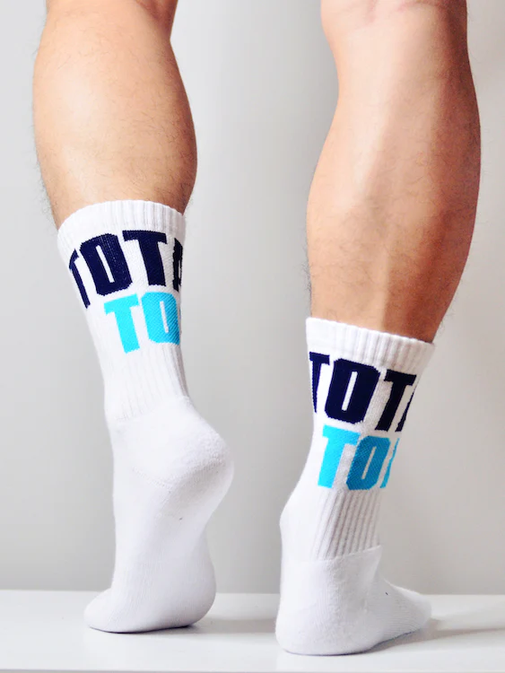 Dirty Talk Series Blow Me White Socks - Image 2