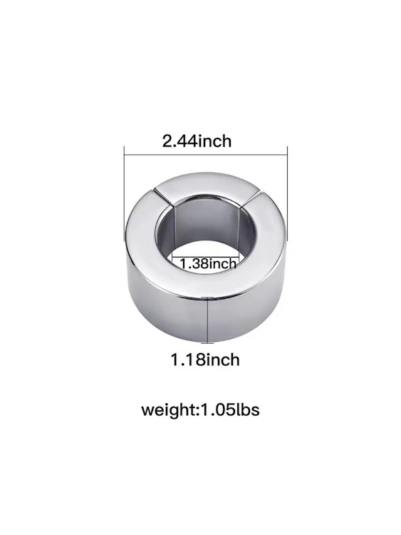 Gay Male Cock Toy Magnetic Stainless Steel Ball Stretcher - Image 7