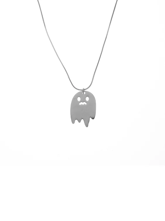 Ghostly Sweet and Cool Minimalist Pendant Necklace for Men - Image 4