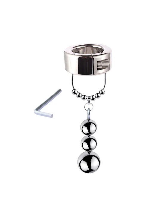 Heavy Stainless Steel Ball Stretchers With Anal Plug For Gay Men BDSM Games - Image 8