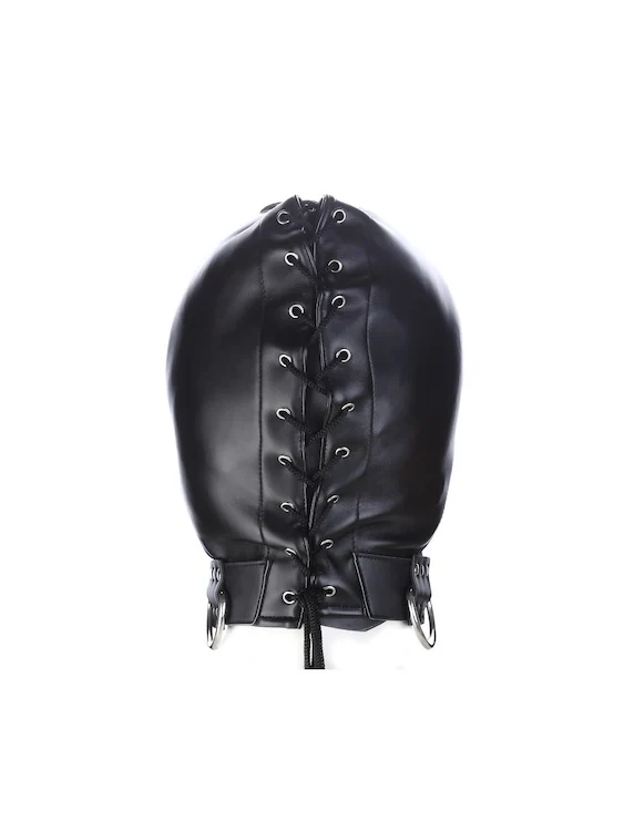 Leather Bondage Hood - Image 2