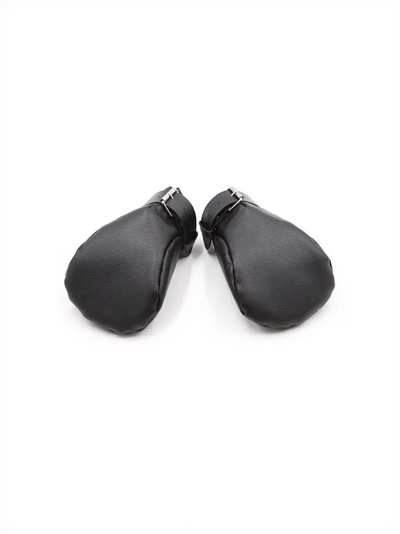 Leather Padded Puppy Play Paws - Image 4