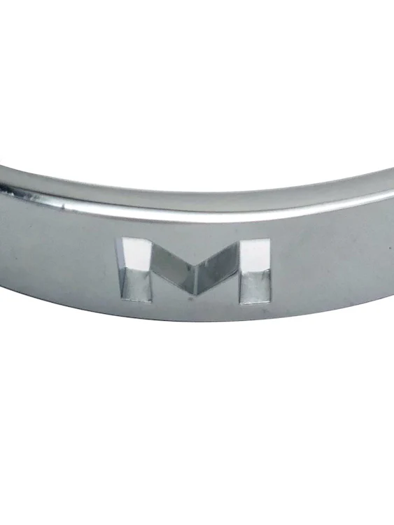 M Logo Stainless Steel Collar With Chain For Gay Men In BDSM - Image 6