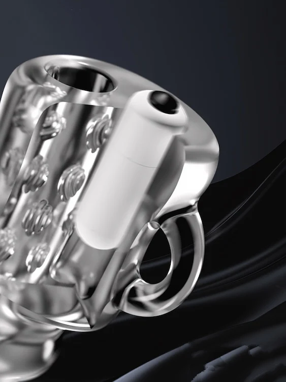 Male silicone Masturbator with vibrating bullet - Image 5
