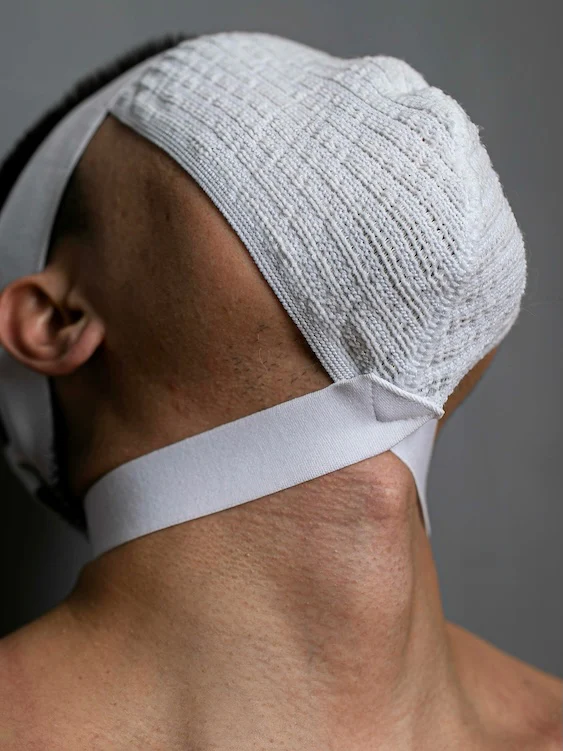 Men’s White Cotton Jockstrap with Button Closure - Image 4