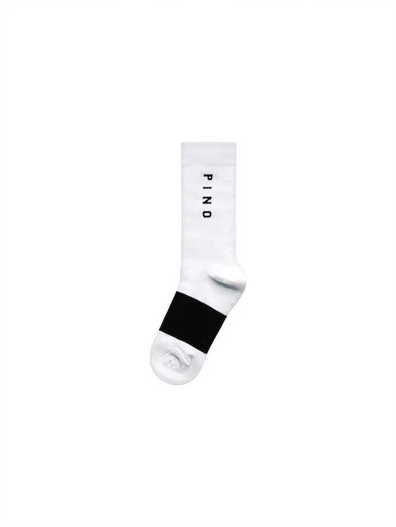 Men's Black and White Block Crew Sock - Image 5