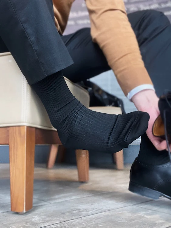 Men's Dress Calf Socks - Image 3