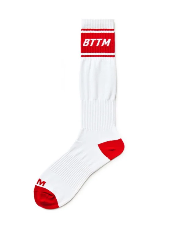 Mens Mid Calf Socks with Top Bttm Vers Prints - Image 5