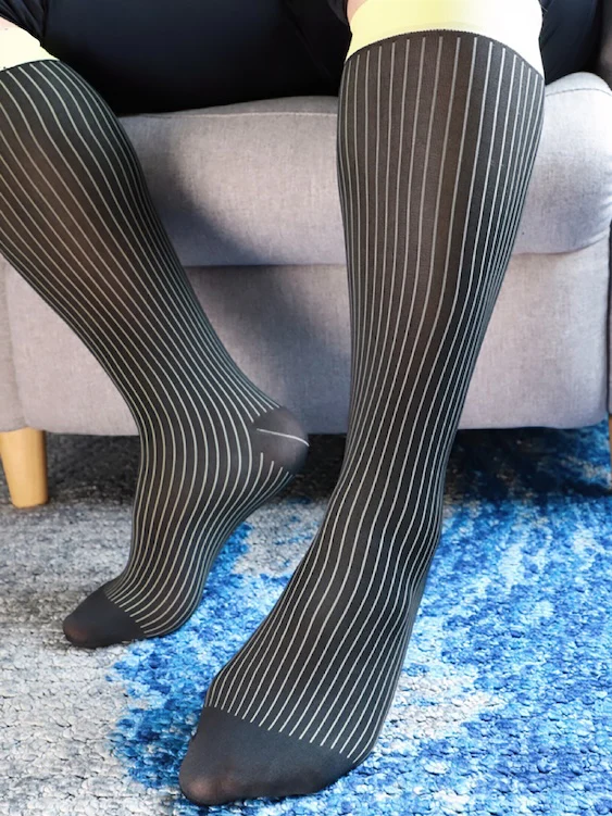 Men's Over The Calf Silk Dress Socks - Image 4
