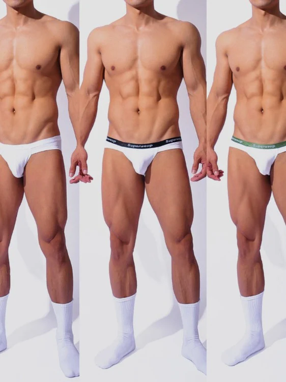 Men's Sexy Soft Low Rise Brief Underwear 3-Pack - Image 6