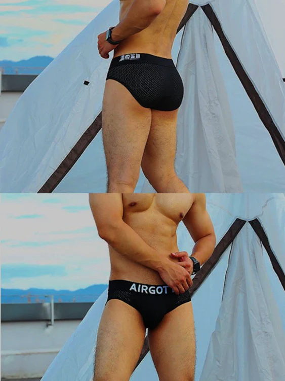 Men's Sexy Underwear Mesh Brief - Image 5
