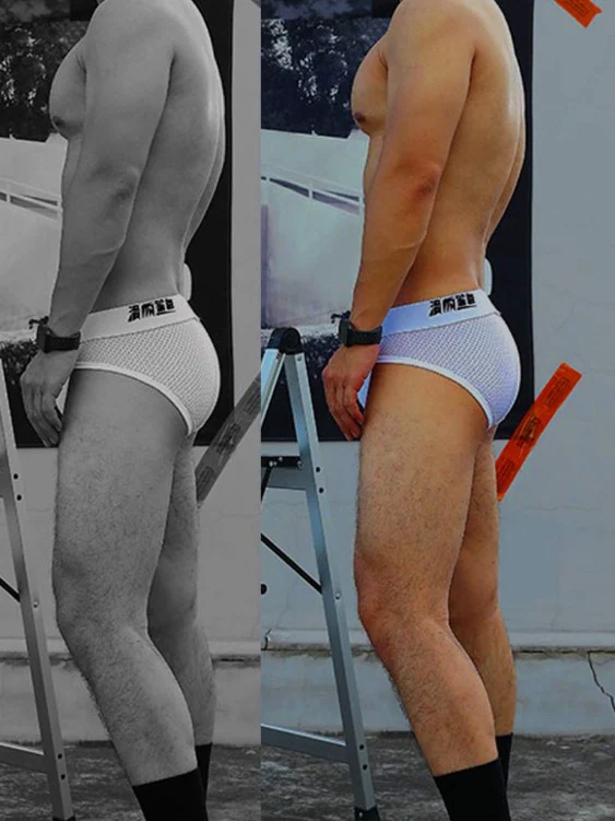 Men's Sexy Underwear Mesh Brief - Image 9