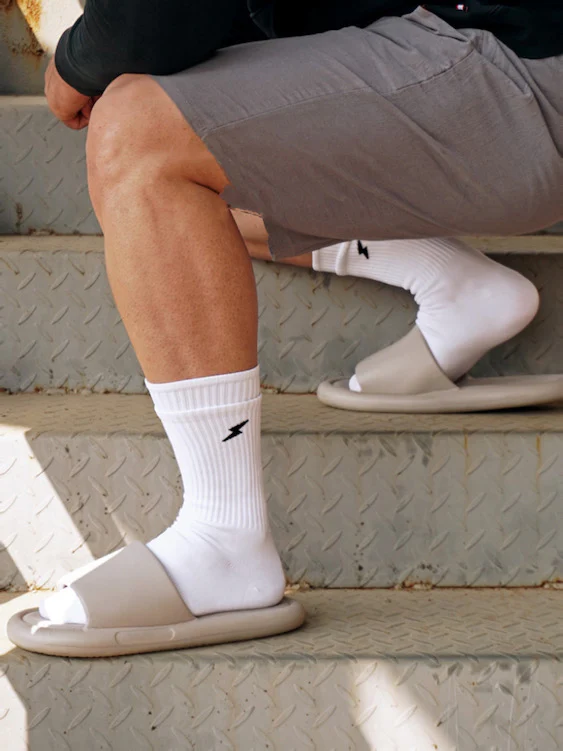 Mens Socks With Lightning Print - Image 2